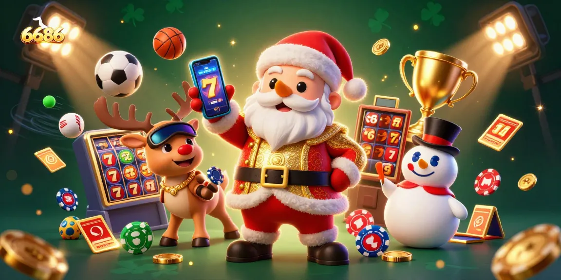 Engage with 6686's exciting casino adventure featuring festive characters and thrilling jackpot slots.