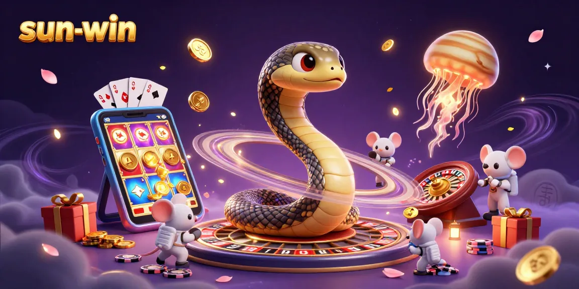 Engage in thrilling gameplay with sun-win as astronaut mice bet on the Saturn roulette wheel.