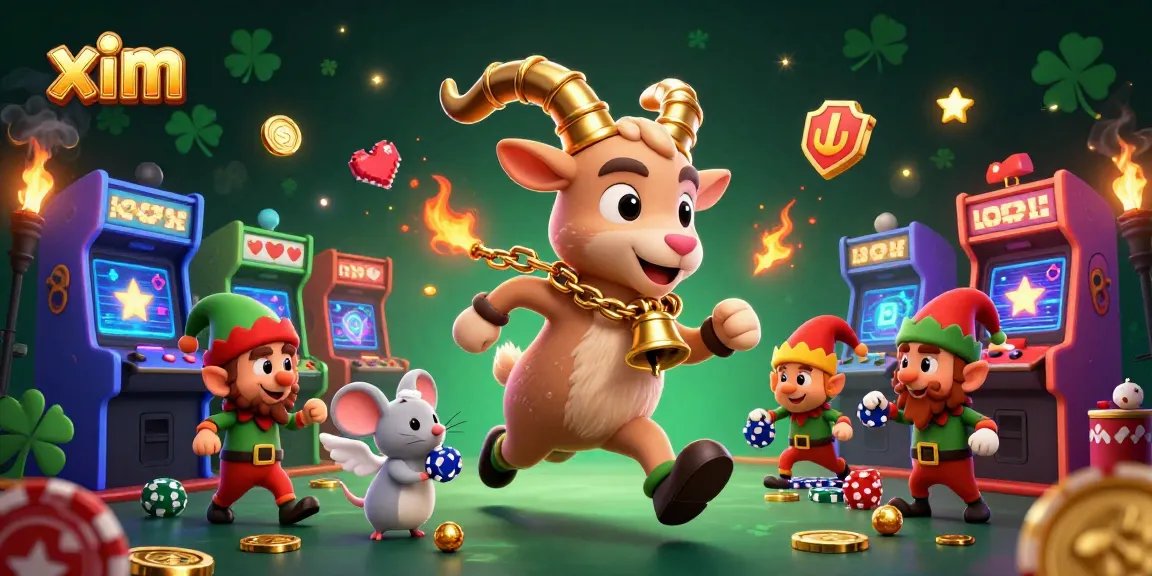 Experience holiday horror in the xim casino with Krampus and mischievous elves in action.