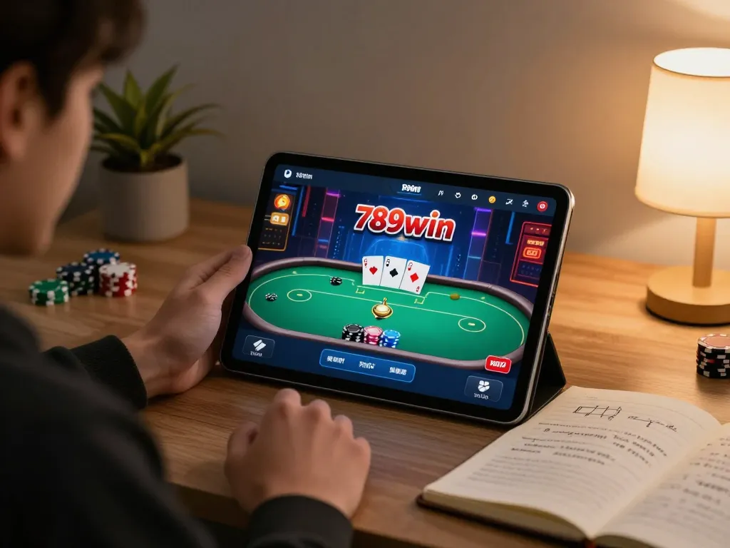Engaging with the 789win 37 casino app for an exciting online poker game at home