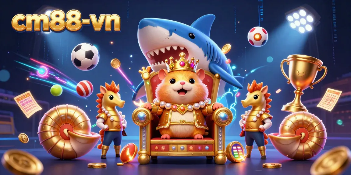 Experience exhilarating action with cm88-vn as the tiny golden hamster king leads the vibrant gaming arena.