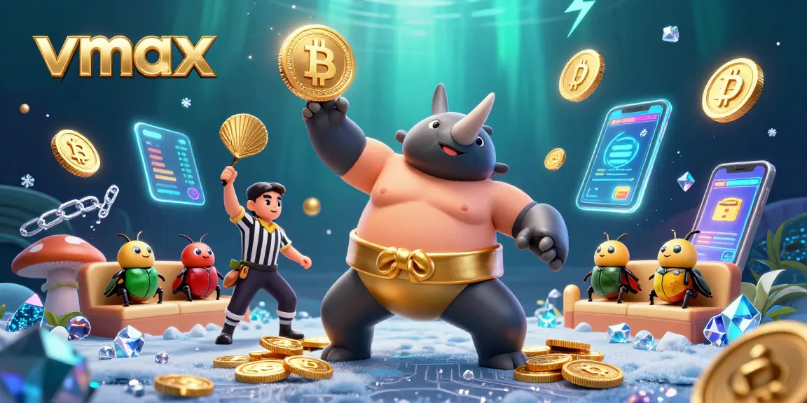 Experience exciting wins at vmax with a vibrant, animated casino themed illustration featuring engaging characters.