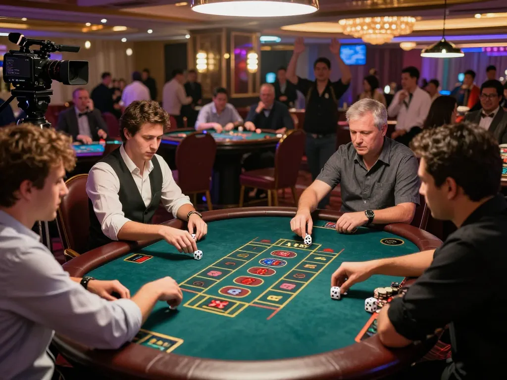 Tai xiu betting action with players engaged in competitive gameplay at the casino featured on taixiuvn.