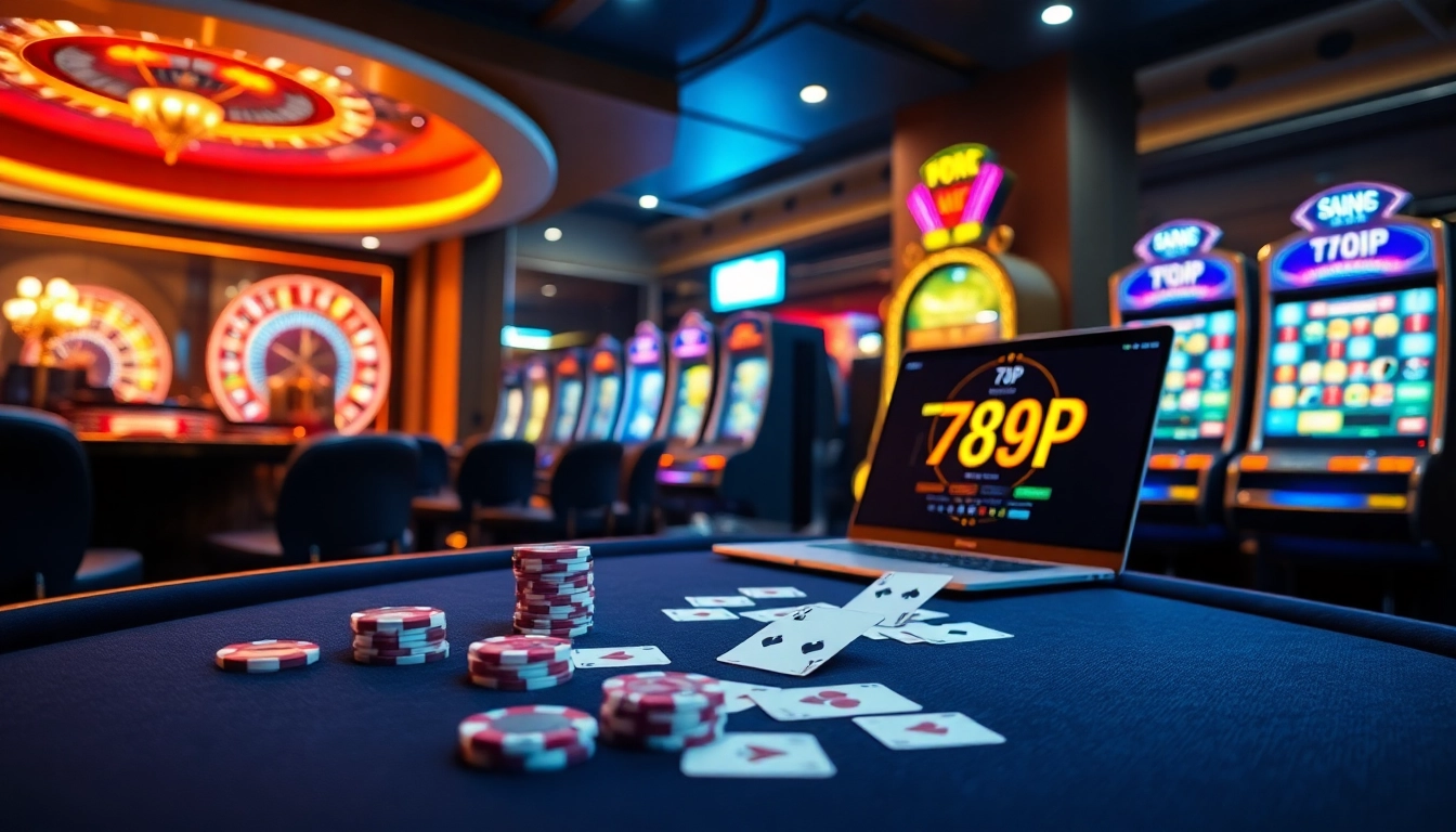 Experience the excitement of gambling at 789P casino with vibrant tables and thrilling games.