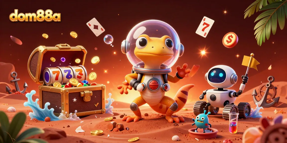 Play in the ultra-detailed dom88a casino scene, where Martian geckos discover buried treasures and jackpots.