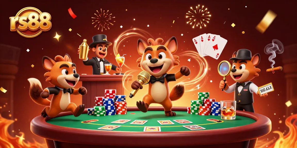 Experience exciting gameplay at rs88 casino with vibrant hyenas running a comedy club.