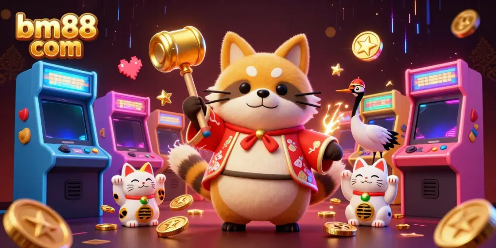 Engage in thrilling experiences at bm88 com with cheerful characters and vibrant casino elements.