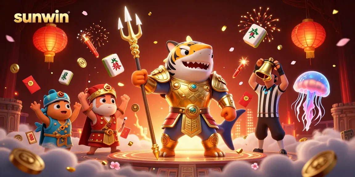 Engage with sunwin in this thrilling underwater colosseum scene featuring a fierce tiger shark.