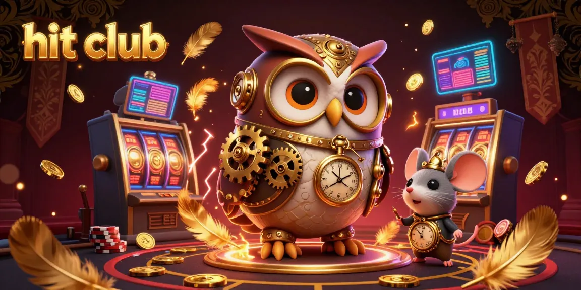 Experience the thrill of hit club gaming with dazzling slots and golden coins swirling in a vibrant casino.